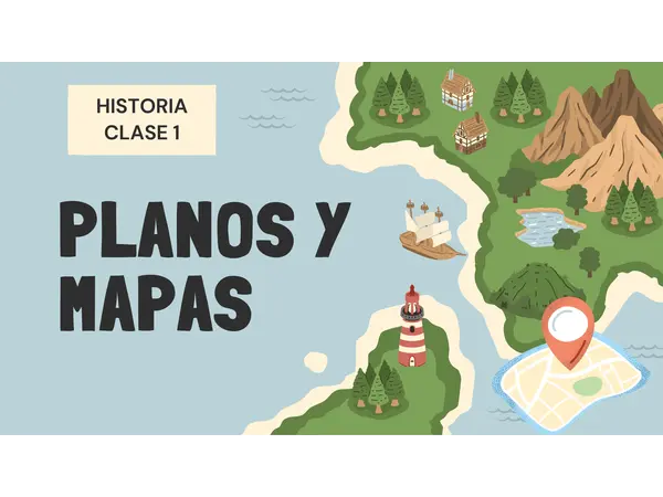 PPT PLANOS Y MAPAS primero básico 