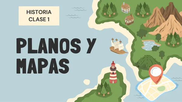 PPT PLANOS Y MAPAS primero básico 