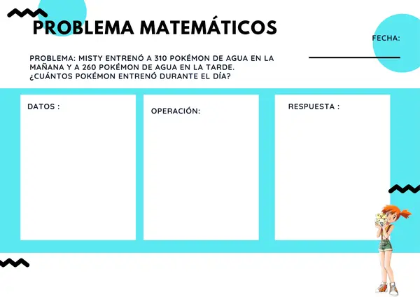 Problemas matemáticos Pokemon 