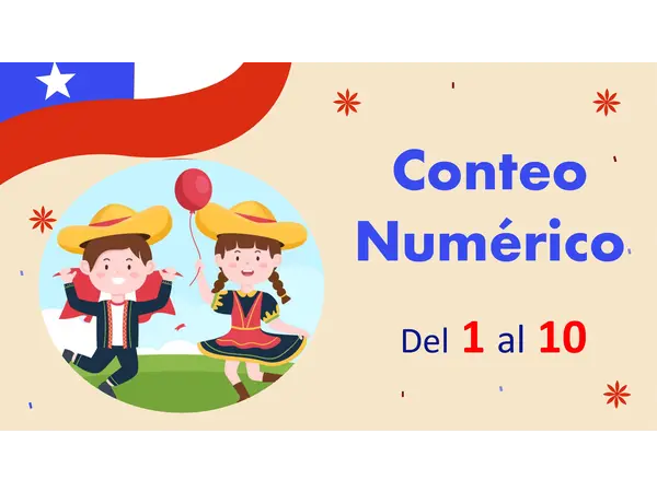 Conteo numérico fiestas Patrias 1 al 10