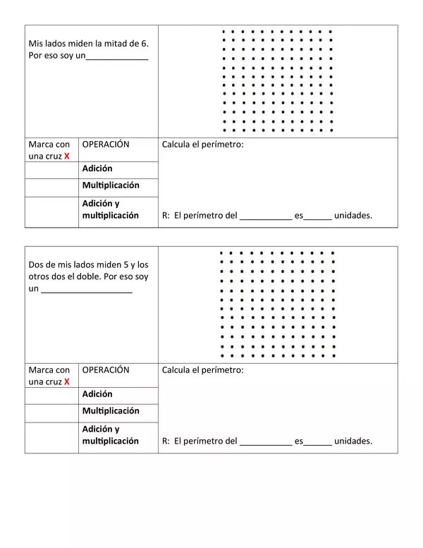GUÍA DE TRABAJO – PERÍMETRO EN FIGURAS 2D TERCERO BASICO