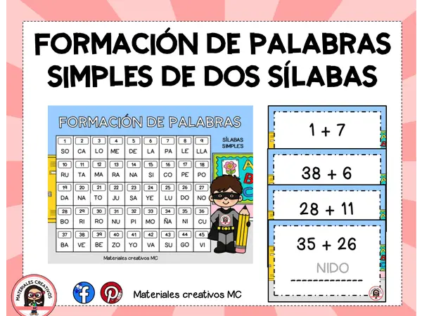 ✏️ ¡Aprendemos palabras jugando con sumas! 🧮🔤