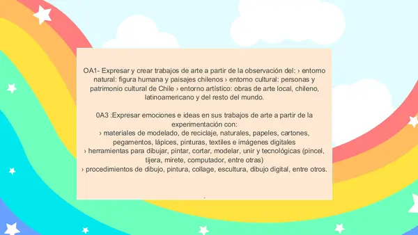 ARTES VISUALES(agosto/septiembre) 2° BÁSICO