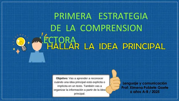 ESTRATEGIAS DE LA COMPRENSION LECTORA - 6 BASICO