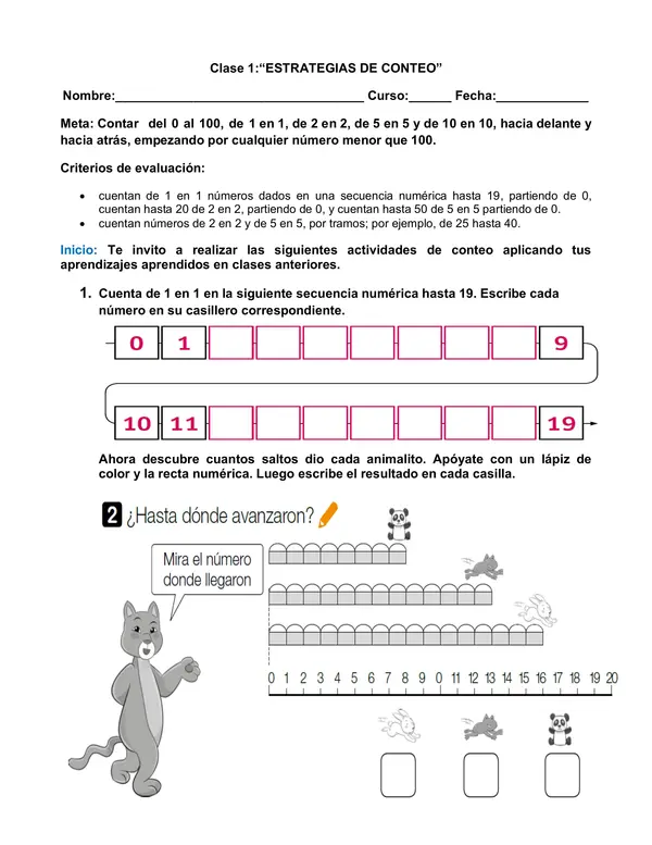 Proyecto Nivelación Matemática Primero OA 1