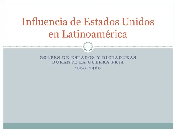 Influencia de Estados Unidos en Latinoamérica