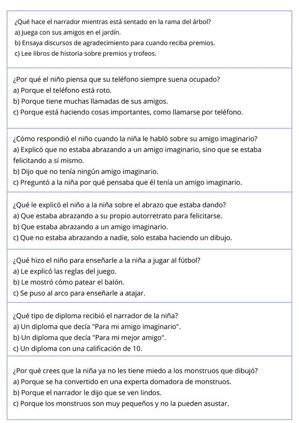 Prueba ¡Ay, cuánto me quiero! Plan Lector