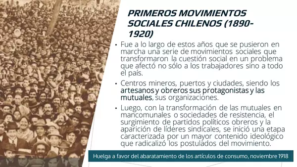 CUESTIÓN SOCIAL EN CHILE  (1880-1920) (PPT EDITABLE)