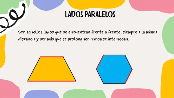 Lados, aristas y caras paralelas y perpendiculares