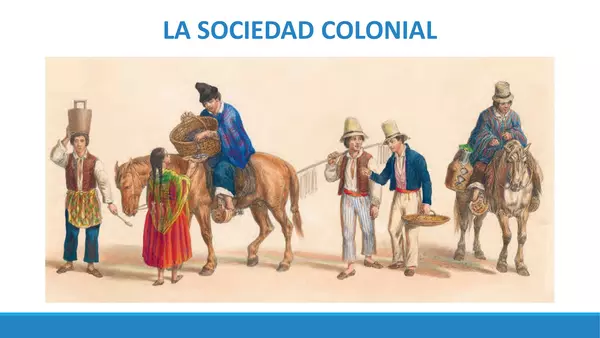 La sociedad colonial