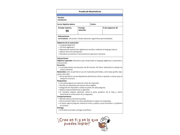 Evaluación 