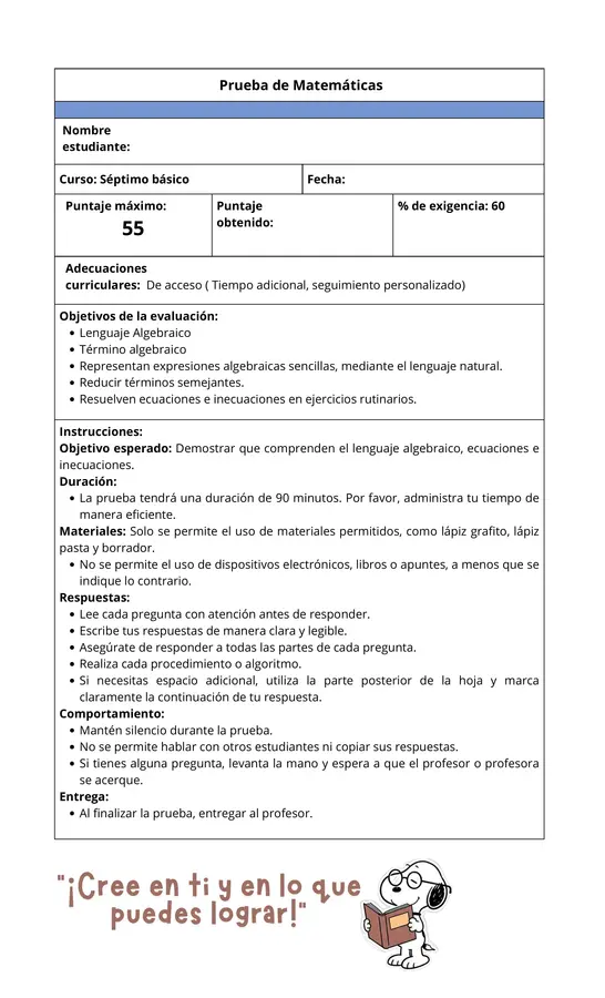 Evaluación 
