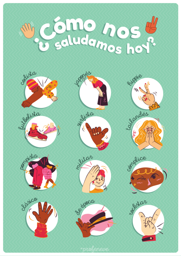 ¿Cómo nos saludamos hoy? Saludos sin contacto de manos