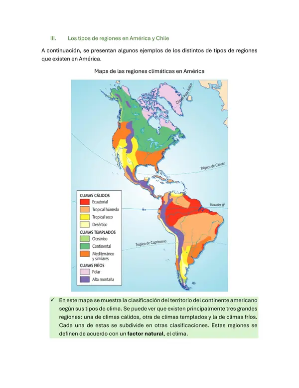 Guía La región en América y Chile