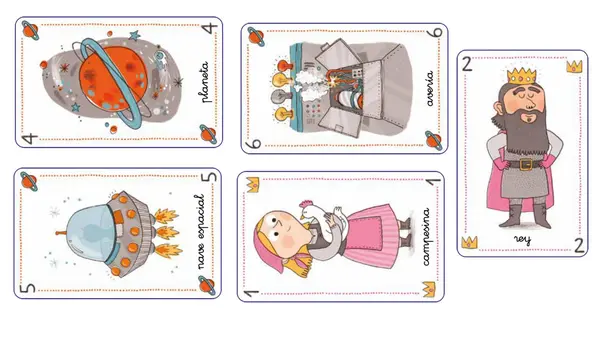Juego de cartas ilustrados para trabajar 