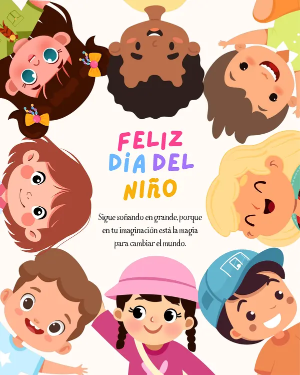 invitacion día del niño y la niña Editable