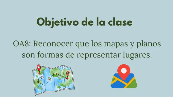 PPT PLANOS Y MAPAS primero básico 