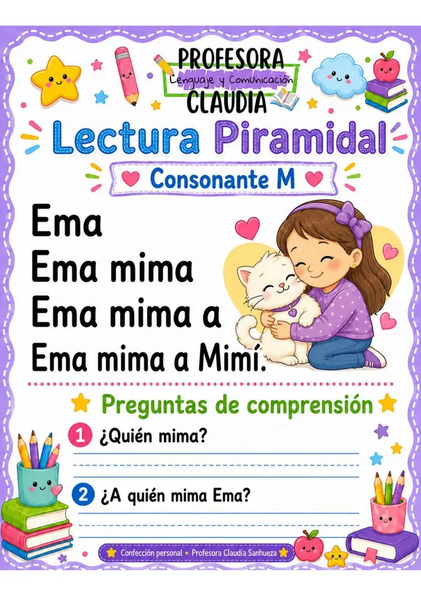 Lectura Piramidal - Primeras consonantes: M – P – L – S
