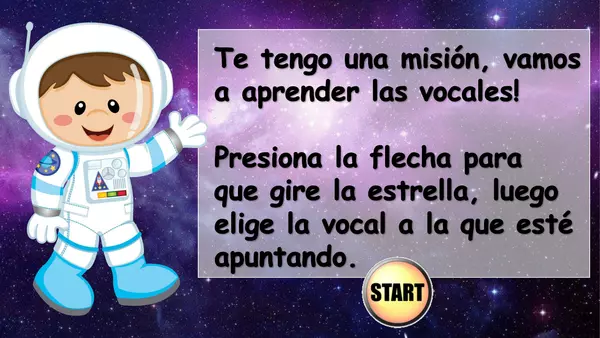 LAS VOCALES EN EL ESPACIO