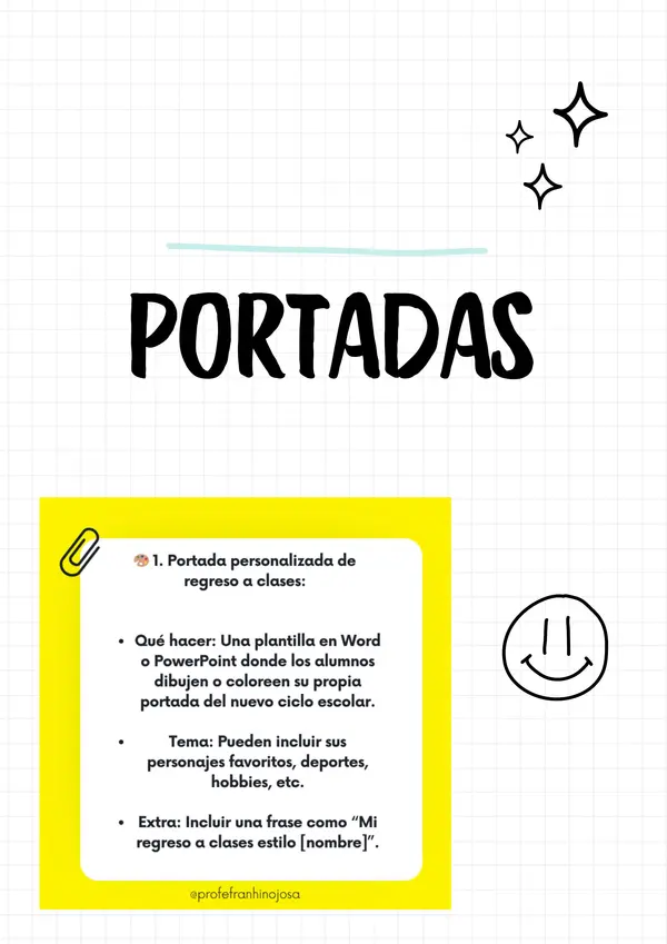 10 IDEAS PARA REGRESAR A CLASES IMPRIMIBLES