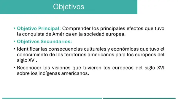 Presentación El impacto de la conquista de América