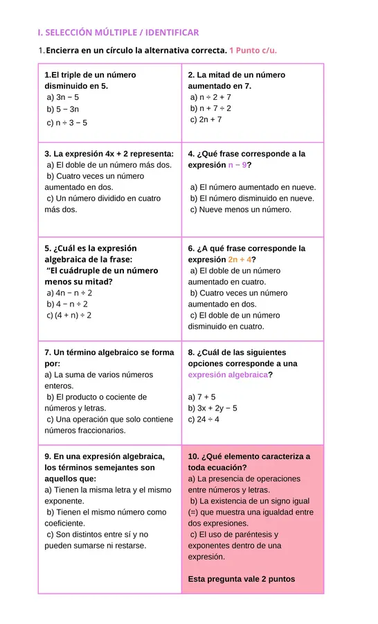 Evaluación 