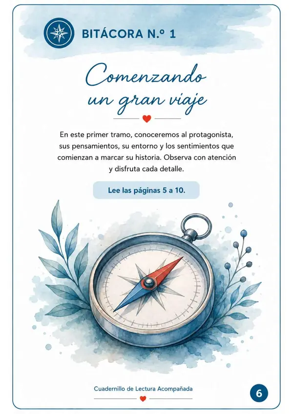 Cuadernillo lectura acompañada - El niño que enloqueció de amor, Eduardo Barrios 