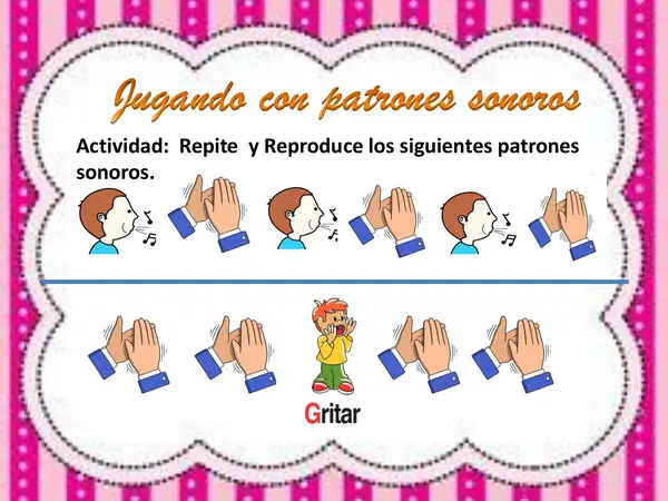 patrones, sonoros, pictóricos y auditivos