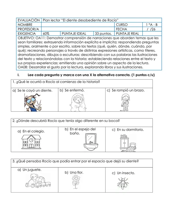 Prueba "El diente desobediente de Rocio"