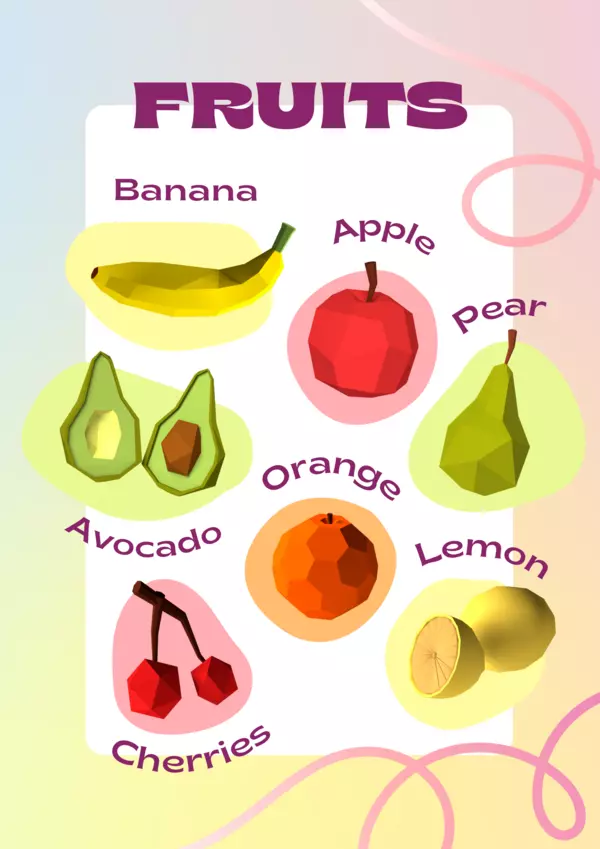 Poster de las frutas