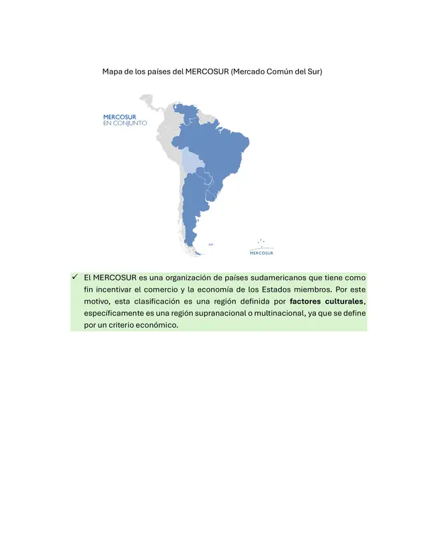 Guía La región en América y Chile