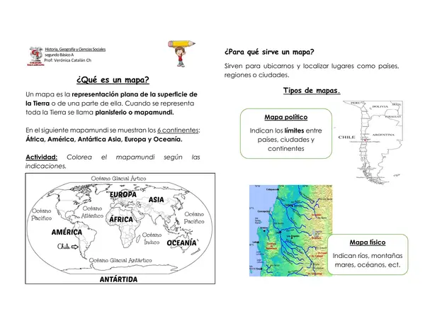 Los mapas y Chile en el mapa
