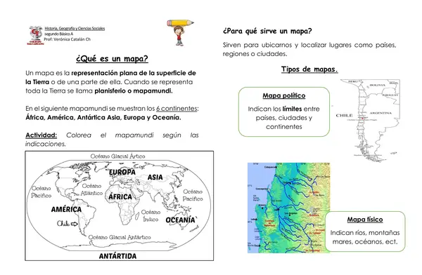 Los mapas y Chile en el mapa