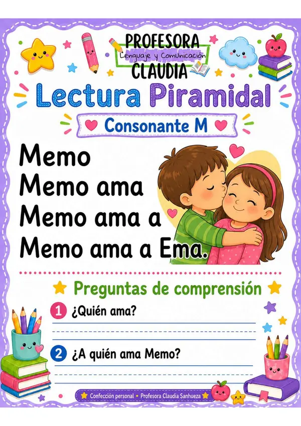 Lectura Piramidal - Primeras consonantes: M – P – L – S