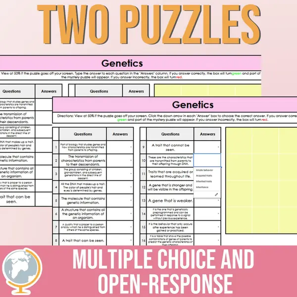 Genetics Mystery Puzzle