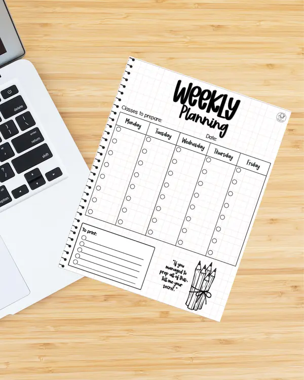 Undated Teacher Planner for All Subjects | Printable + Digital