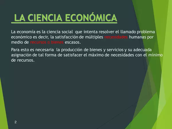 Presentacion la ciencia economica, CUARTO MEDIO, HISTORIA