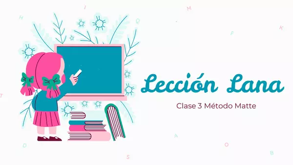 Lección lana método matte