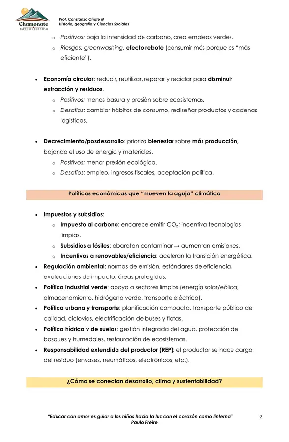 modelos de desarrollo y políticas económicas 