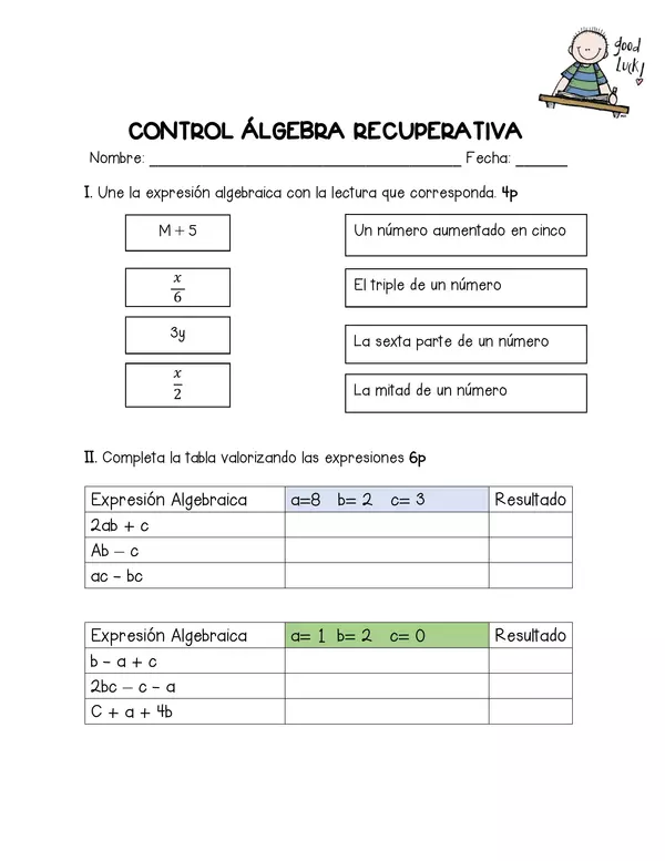 Control Algebra