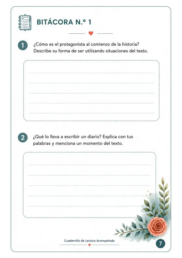 Cuadernillo lectura acompañada - El niño que enloqueció de amor, Eduardo Barrios 