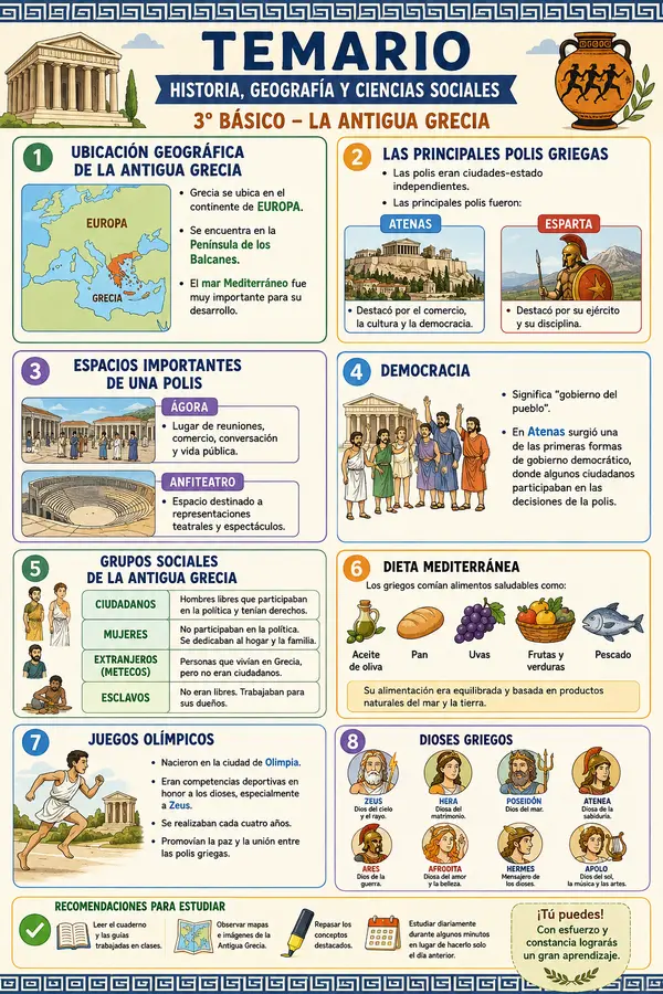 Evaluación Historia y Geografía Antigua Grecia