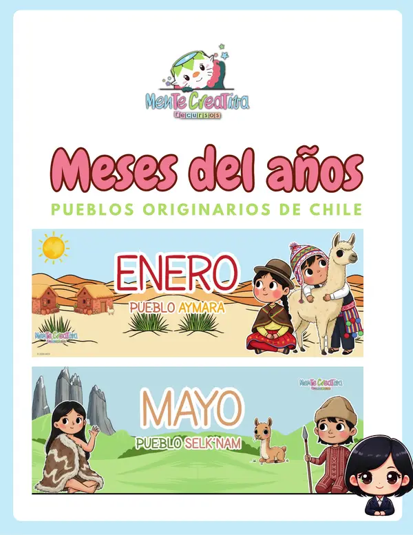 Meses del Año y Pueblos Originarios de Chile