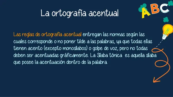 PPT "REGLAS GENERALES DE ACENTUACIÓN" 6 AÑO BASICO
