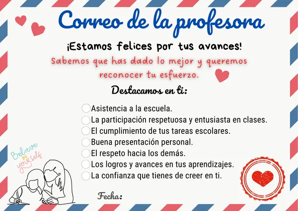 Correo de la Profe: Un mimo al corazón y al esfuerzo.