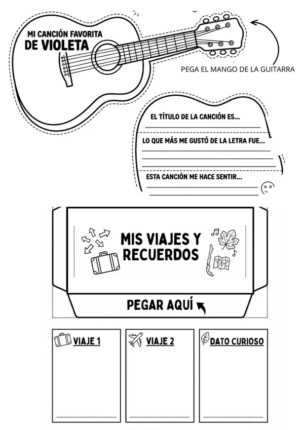  Lapbook Biografía de Violeta Parra