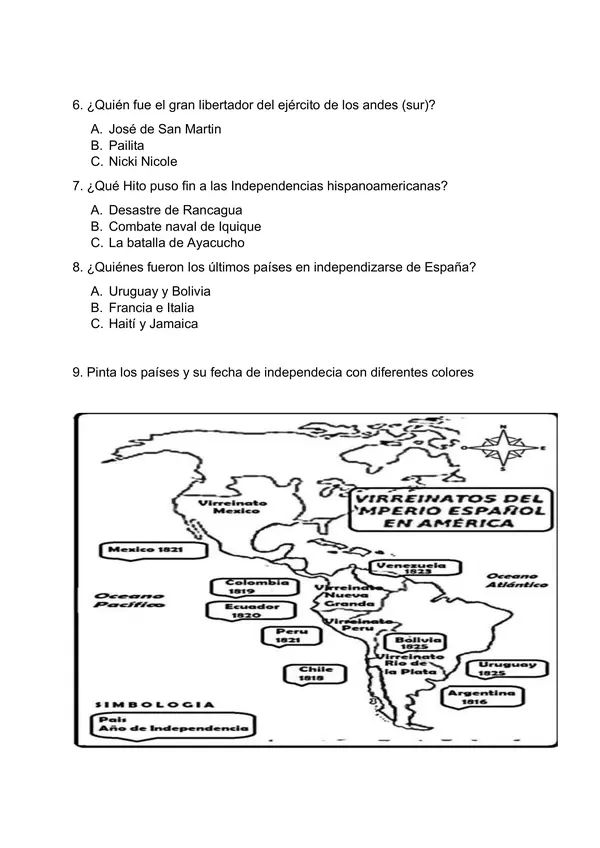 Idependencia Hispanoamericana 2