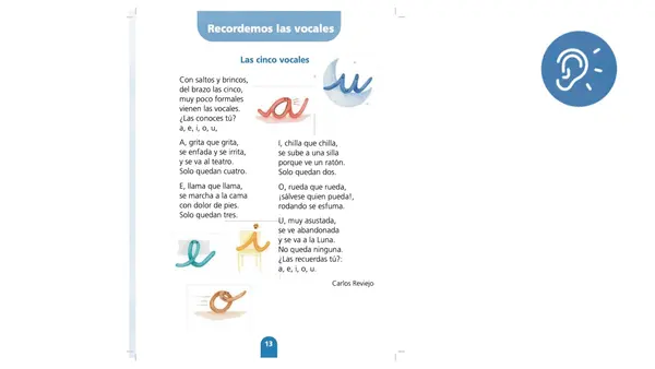 Día 3 Lección Vocales Método Matte