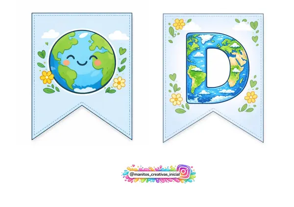 Banderín día de la tierra