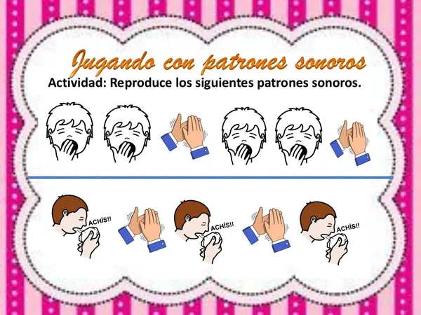 patrones, sonoros, pictóricos y auditivos
